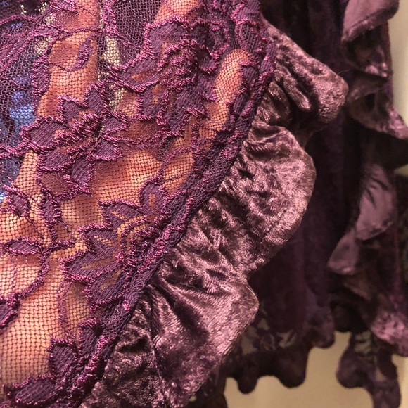 BOHO Hippie Floral Lace Cover Cape Caftan Gothic - Picture 8 of 8